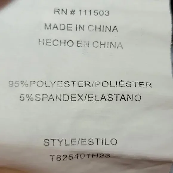 AUW Black Brown & White Plaid Sleeveless Blouse w/ Bling Collar - Size XL* - Picture 6 of 6